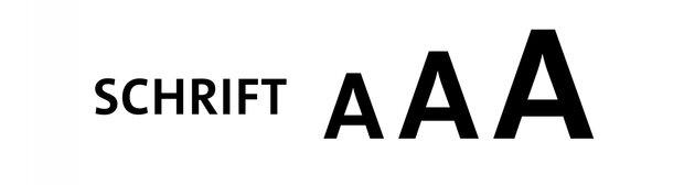 Abbildung Button Schriftgröße