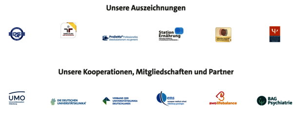 Abbildung Logos Auszeichnungen und Partner